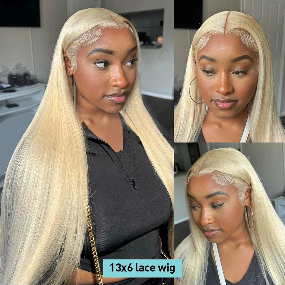 613 Blonde Lace Front Wig Human Hair 13X6 Hd Lace Frontal Wig Straight Lace Front Wigs Human Hair