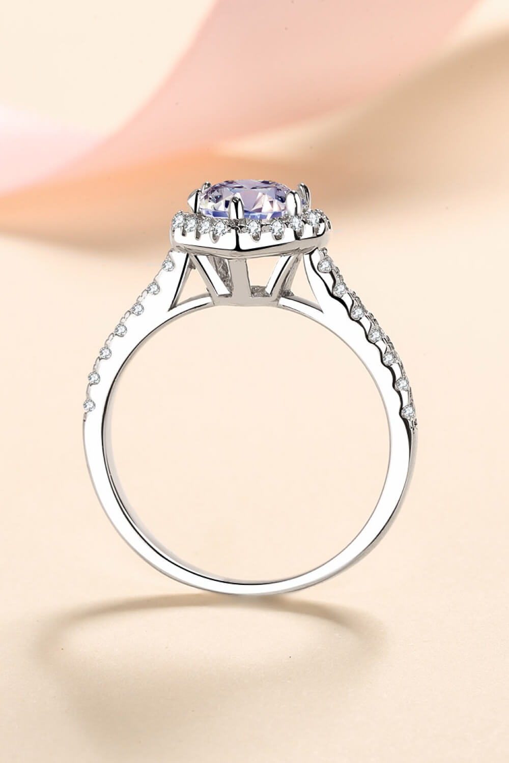 1 Carat Moissanite Heart - Shaped Ring - Zen Allure Beauty®️