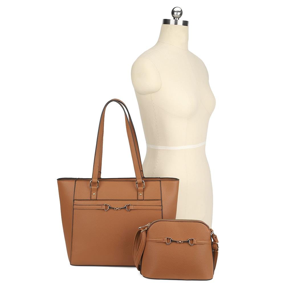 2in1 Smooth Matching Shoulder Tote Bag With Crossbody Set - Zen Allure Beauty®️