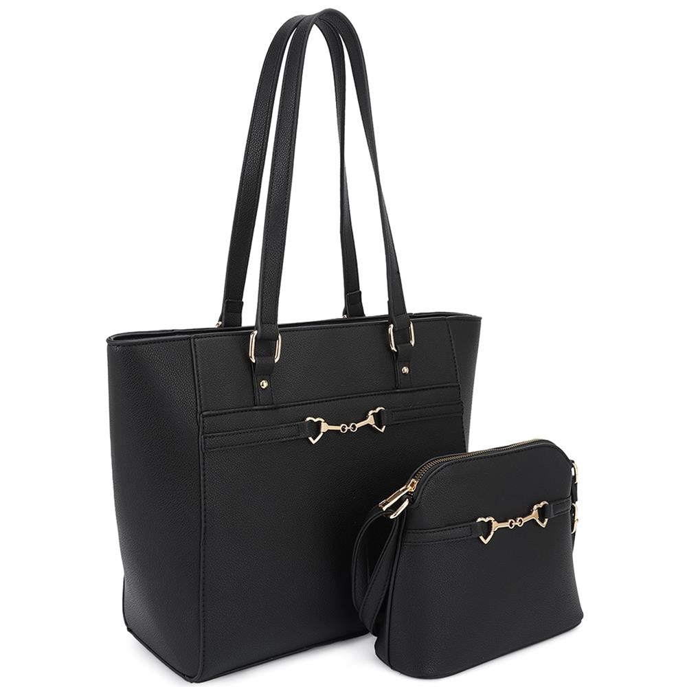 2in1 Smooth Matching Shoulder Tote Bag With Crossbody Set - Zen Allure Beauty®️