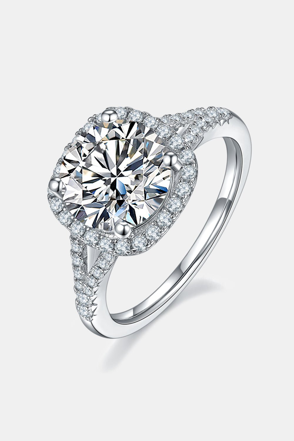 3 Carat Moissanite Halo Ring - Zen Allure Beauty®️