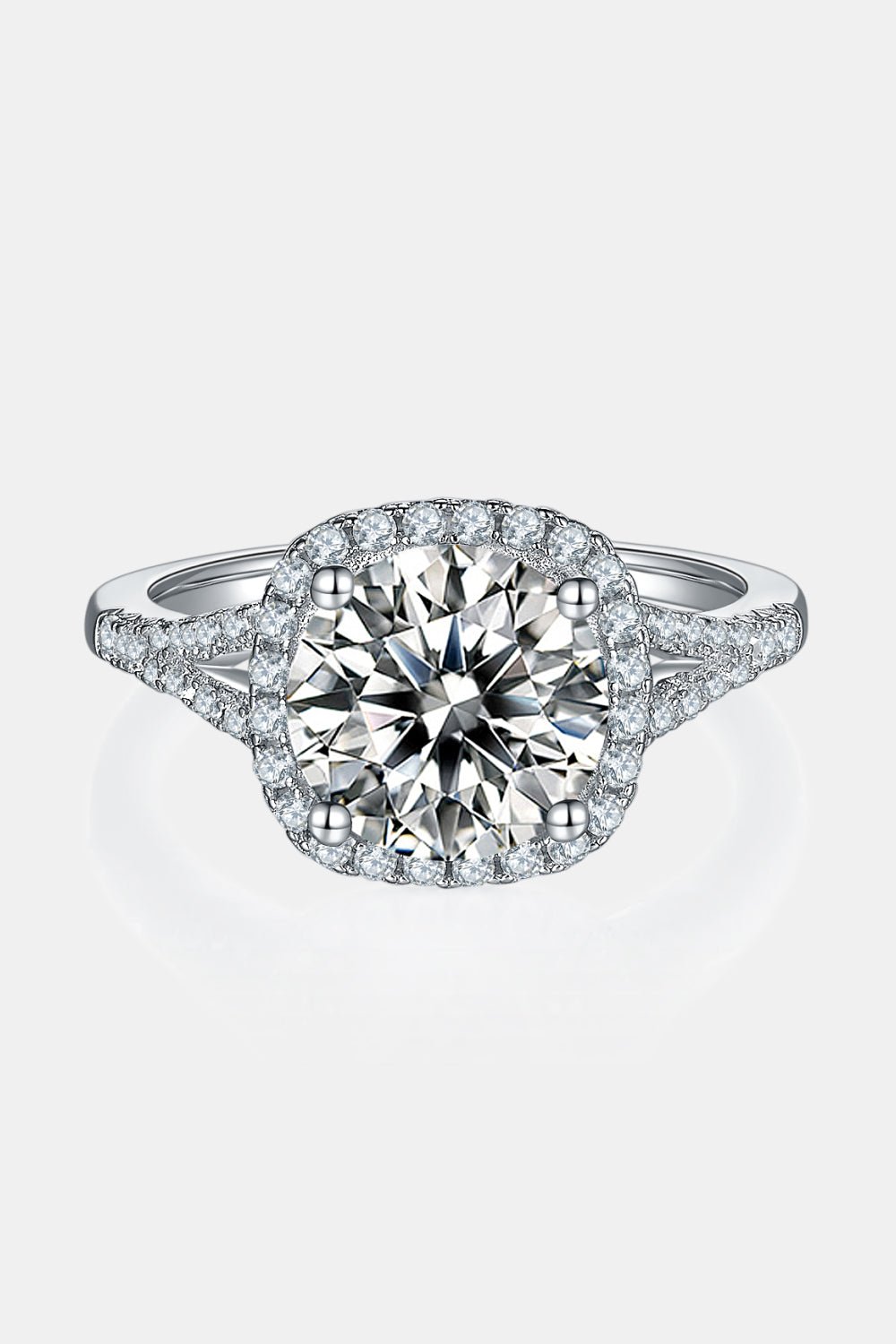 3 Carat Moissanite Halo Ring - Zen Allure Beauty®️