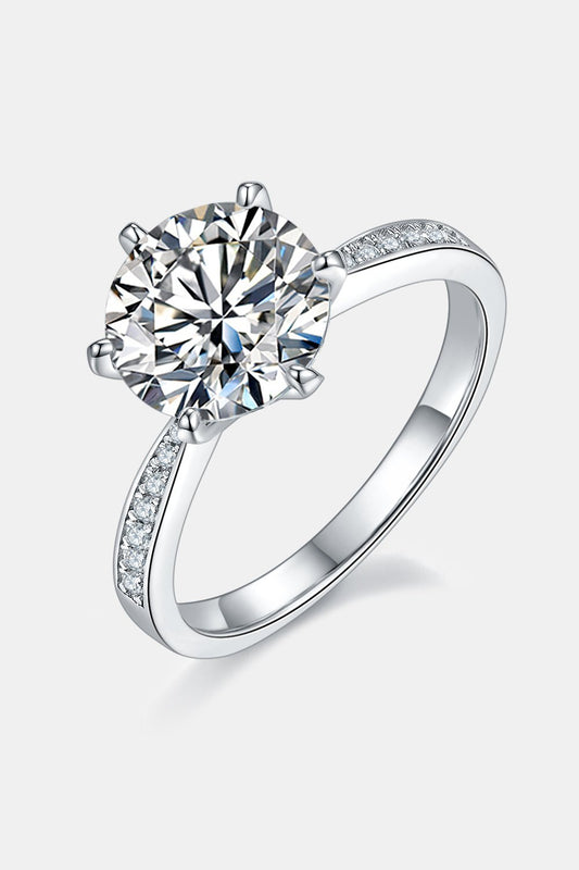 3 Carat Moissanite Side Stone Ring - Zen Allure Beauty®️