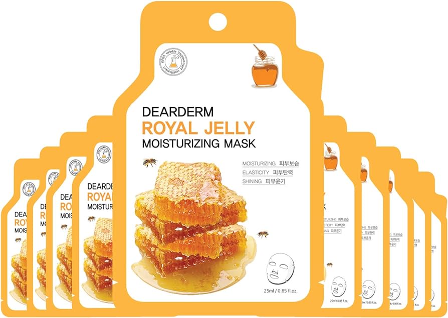 DEARDERM Royal Jelly Moisturizing Mask 0.85 fl. oz. (1 Mask)
