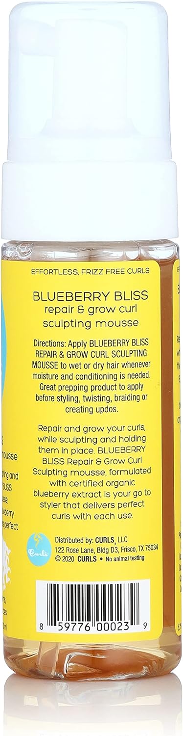 Curls Blueberry Bliss repair and grow curl sculpting mousse