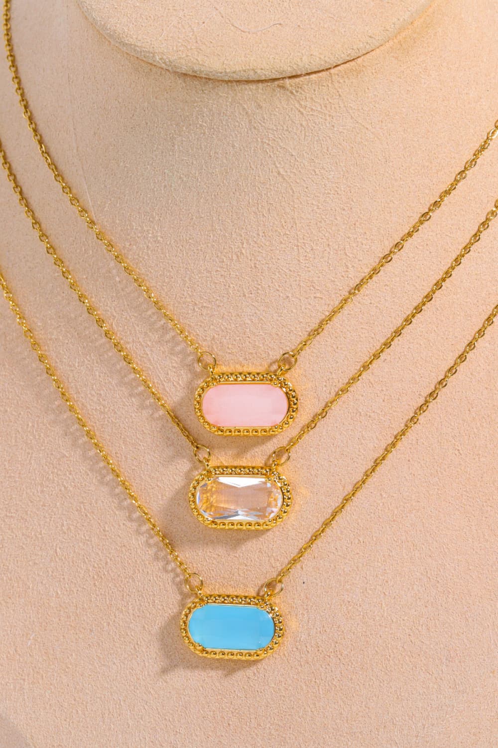 Copper 14K Gold Pleated Pendant Necklace - Zen Allure Beauty®️