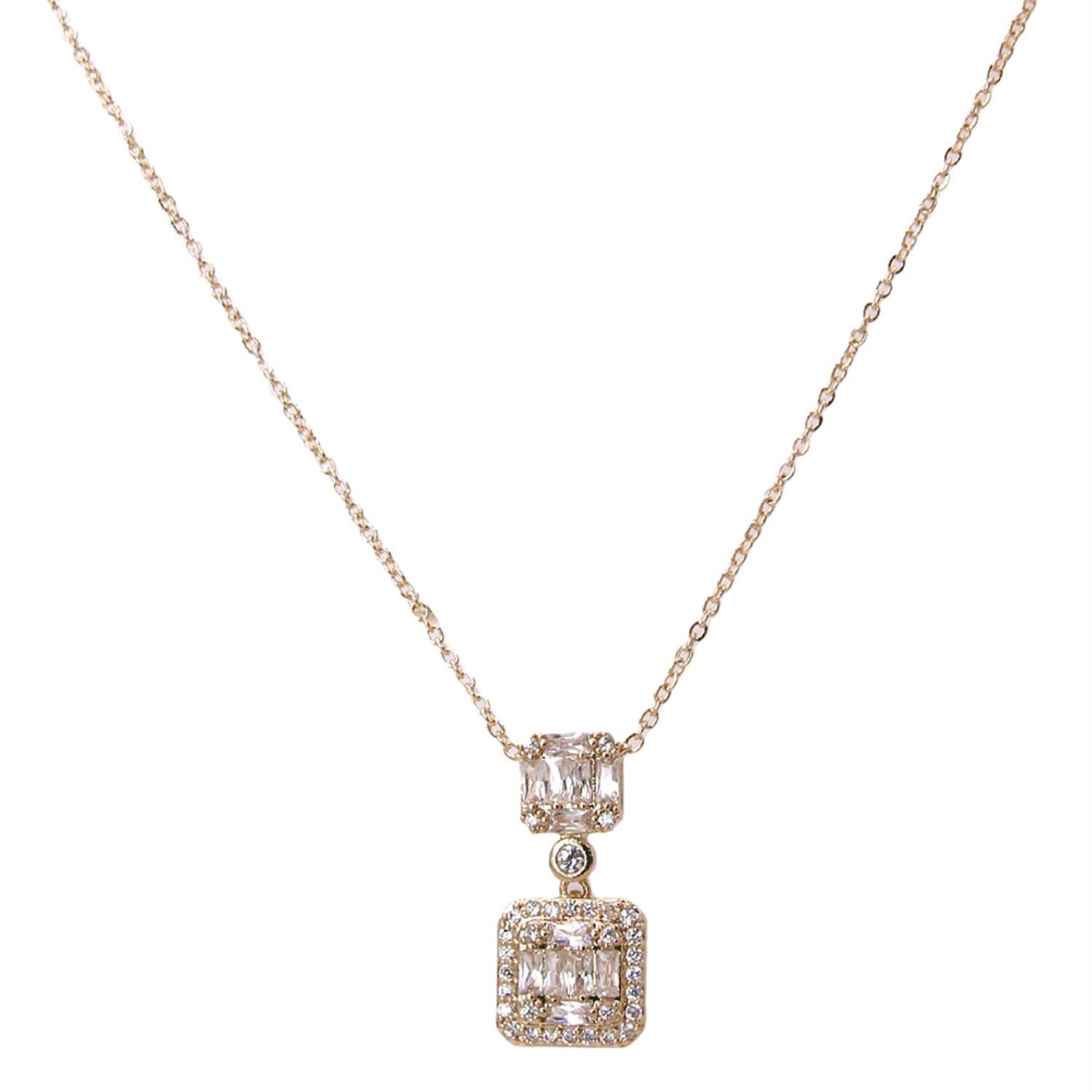 Double Square Necklace - Zen Allure Beauty®️