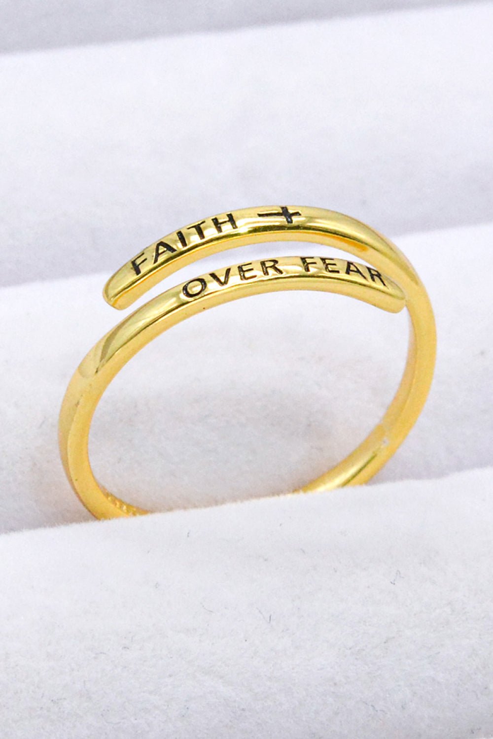 FAITH OVER FEAR Bypass Ring - Zen Allure Beauty®️