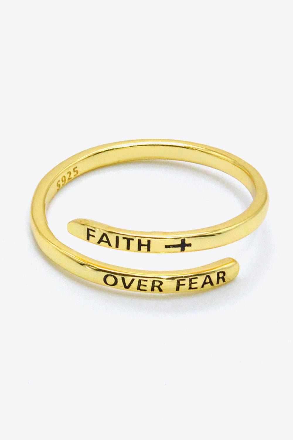 FAITH OVER FEAR Bypass Ring - Zen Allure Beauty®️