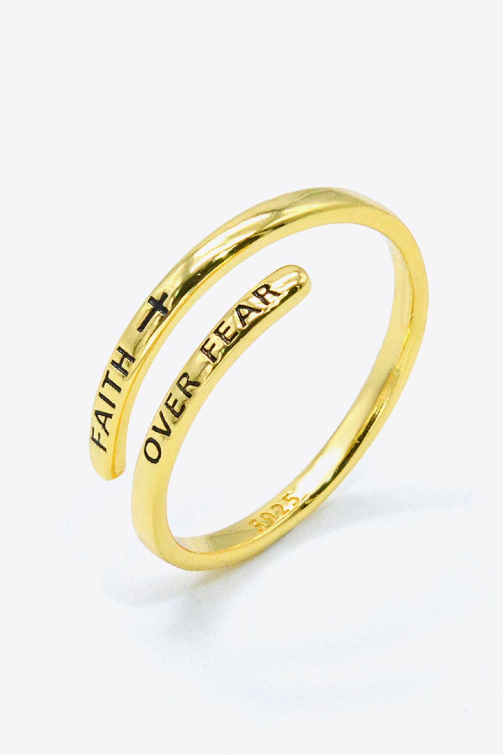 FAITH OVER FEAR Bypass Ring - Zen Allure Beauty®️