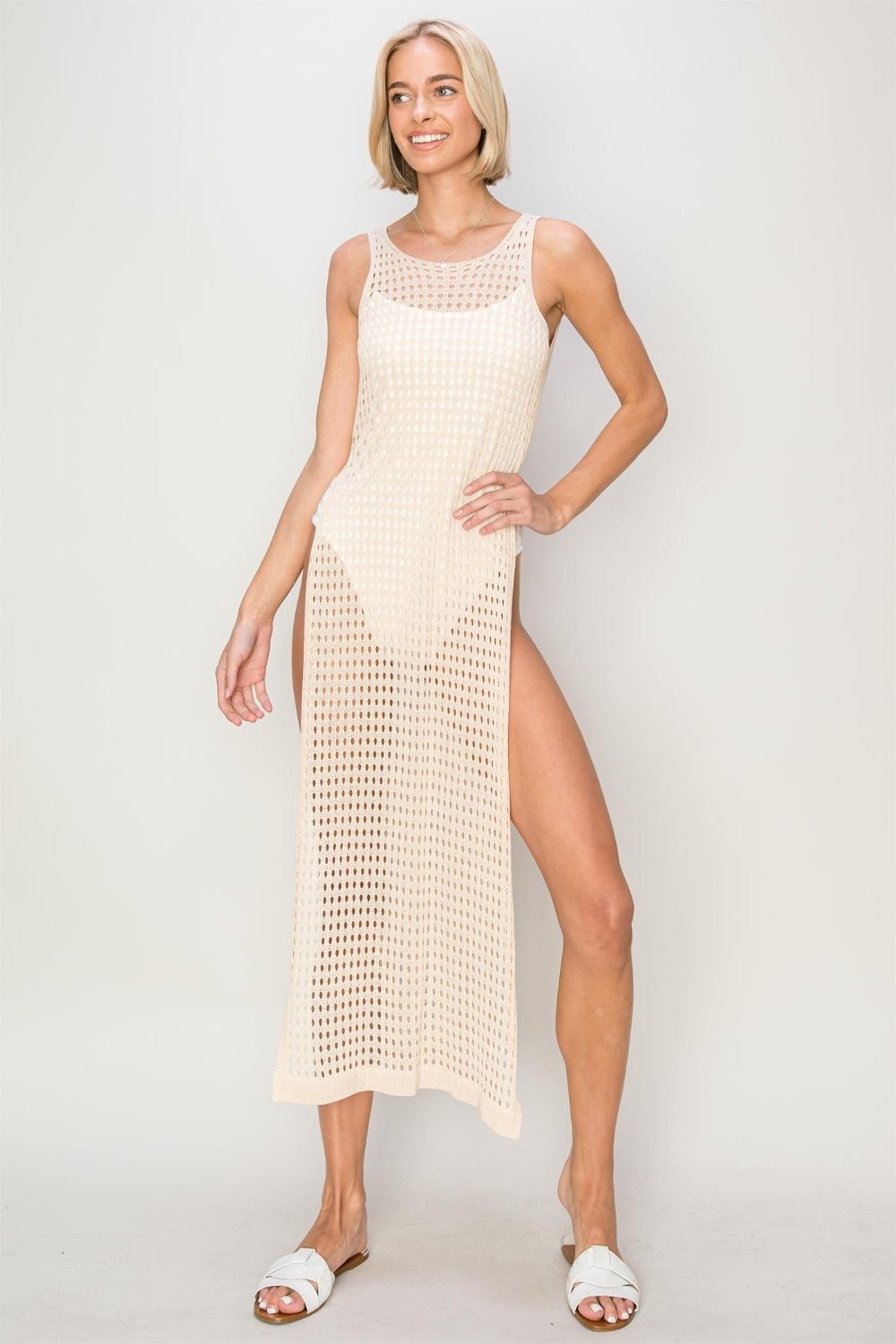 HYFVE Crochet Backless Cover Up Dress - Zen Allure Beauty®️