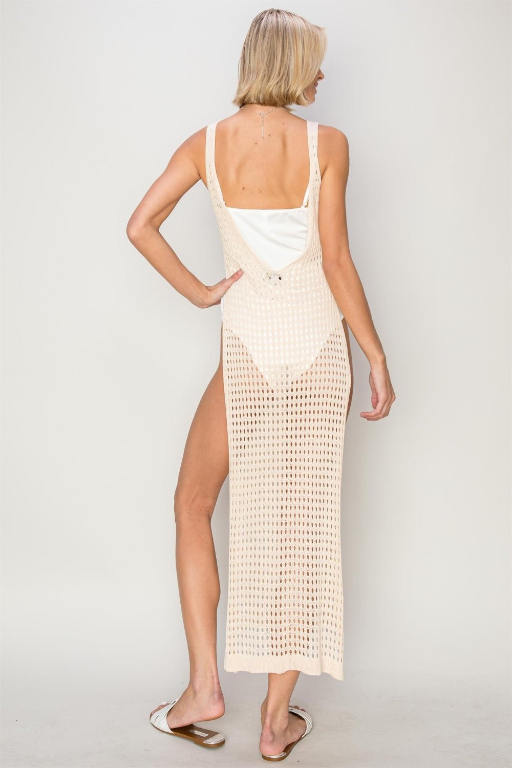 HYFVE Crochet Backless Cover Up Dress - Zen Allure Beauty®️