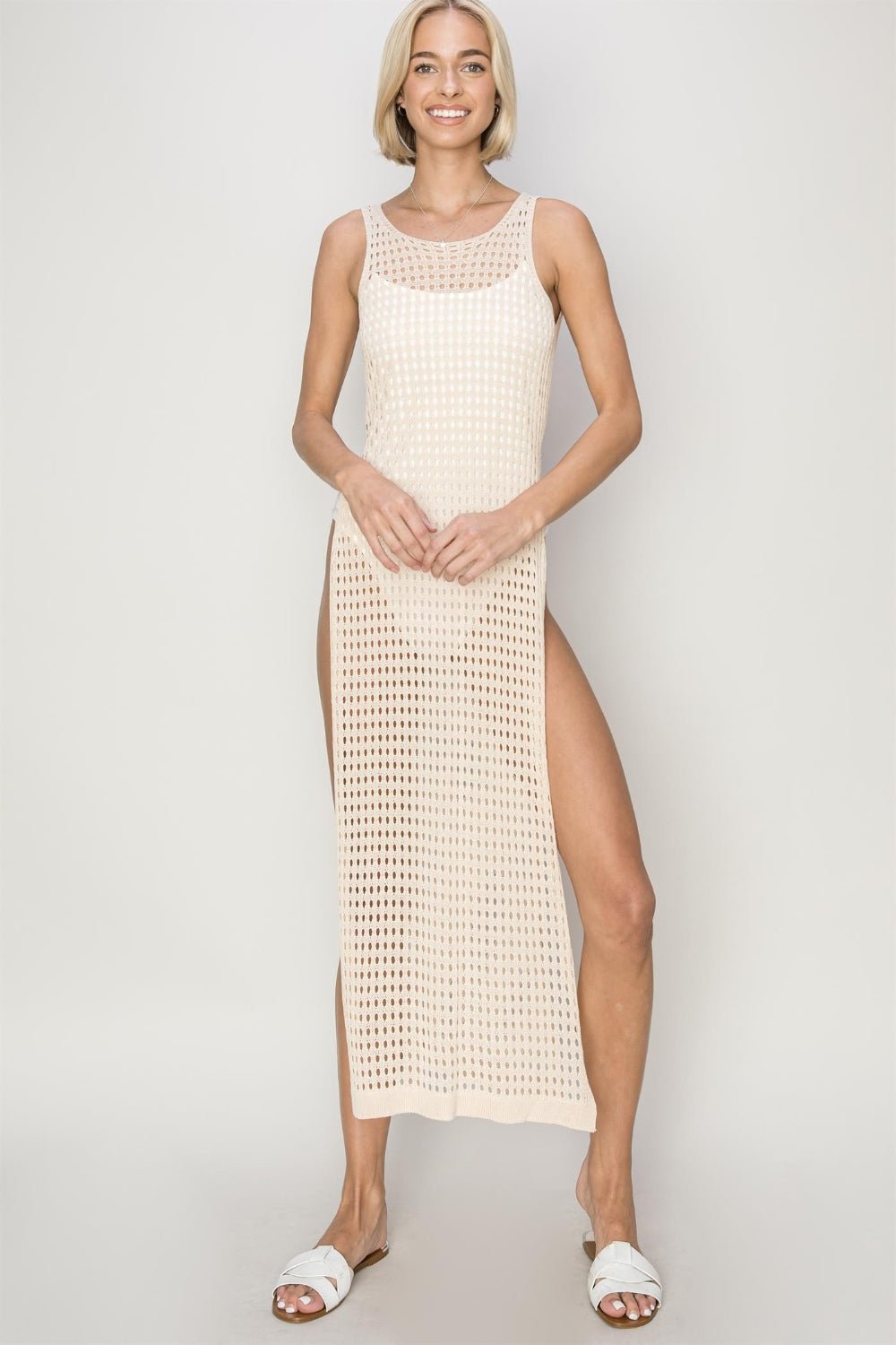 HYFVE Crochet Backless Cover Up Dress - Zen Allure Beauty®️