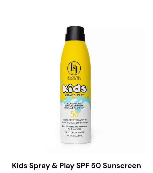 Black Girl Sunscreen Kids Spray & Play SPF 50 Sunscreen 6oz