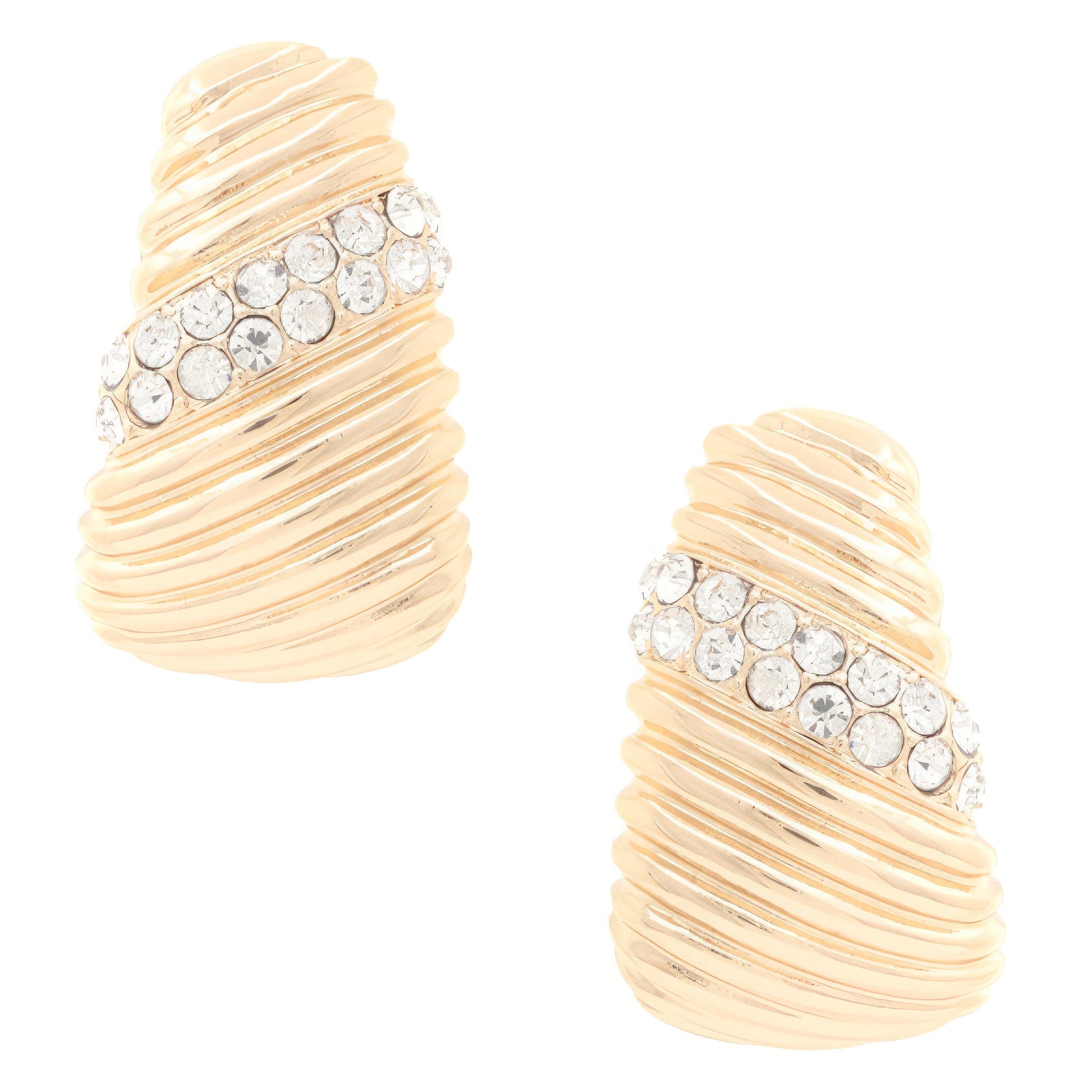 Lined Crystal Metal Earring - Zen Allure Beauty®️