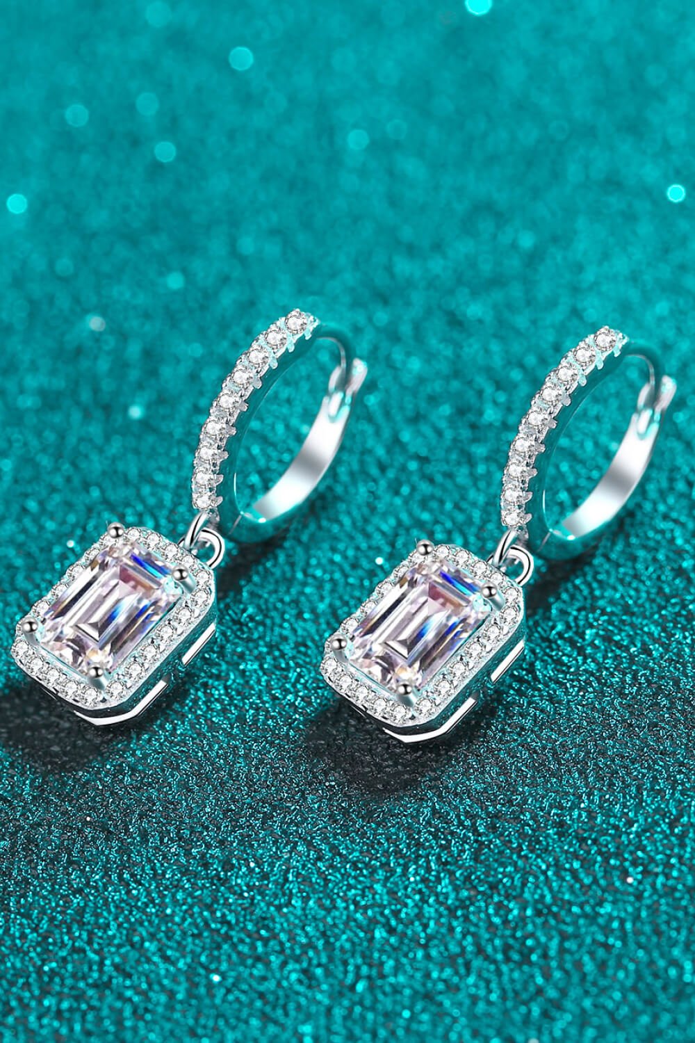 Moissanite 925 Sterling Silver Drop Earrings - Zen Allure Beauty®️