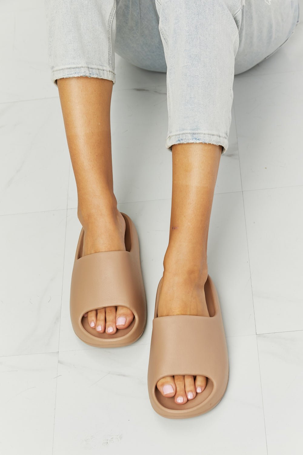 NOOK JOI In My Comfort Zone Slides in Beige - Zen Allure Beauty®️