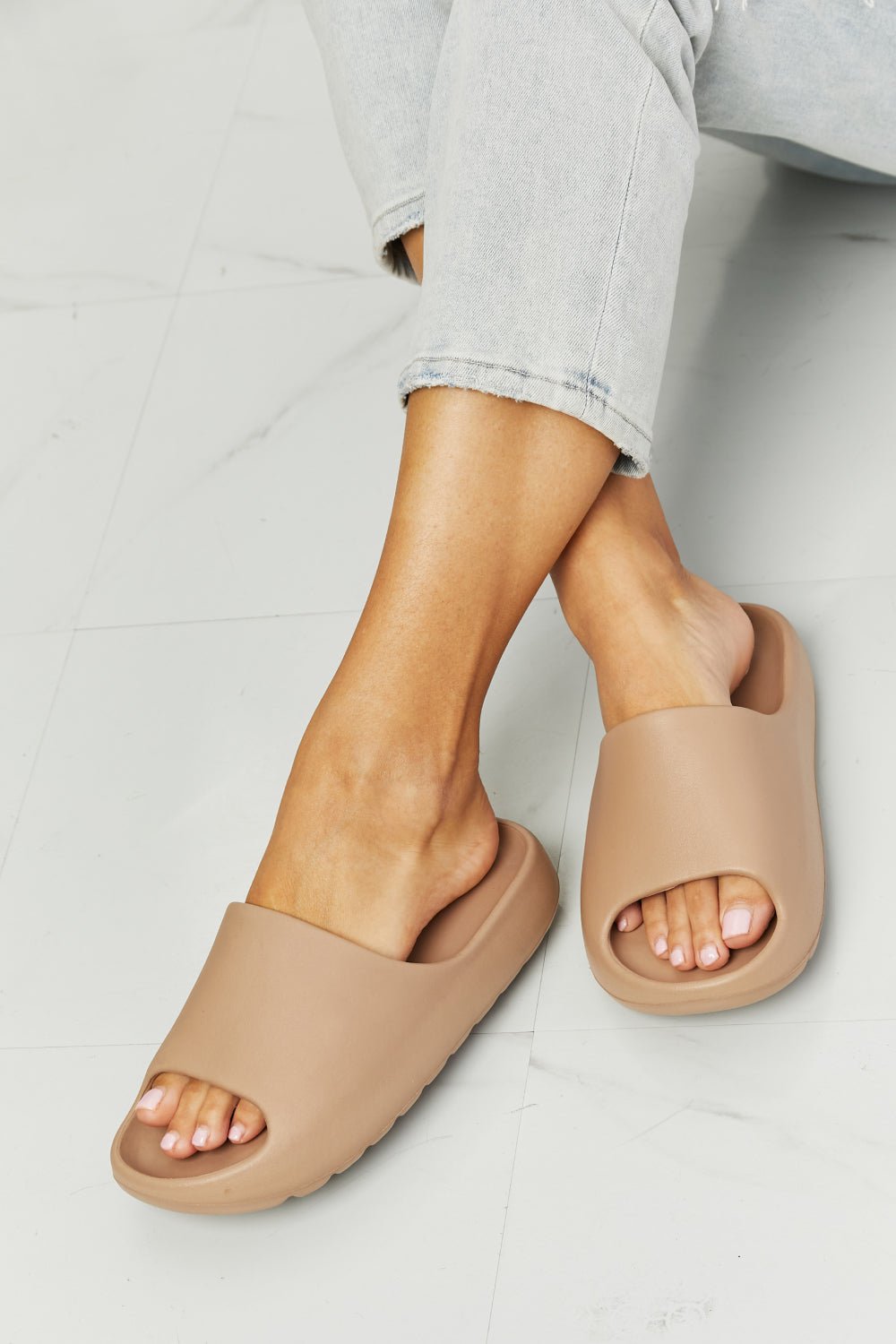 NOOK JOI In My Comfort Zone Slides in Beige - Zen Allure Beauty®️