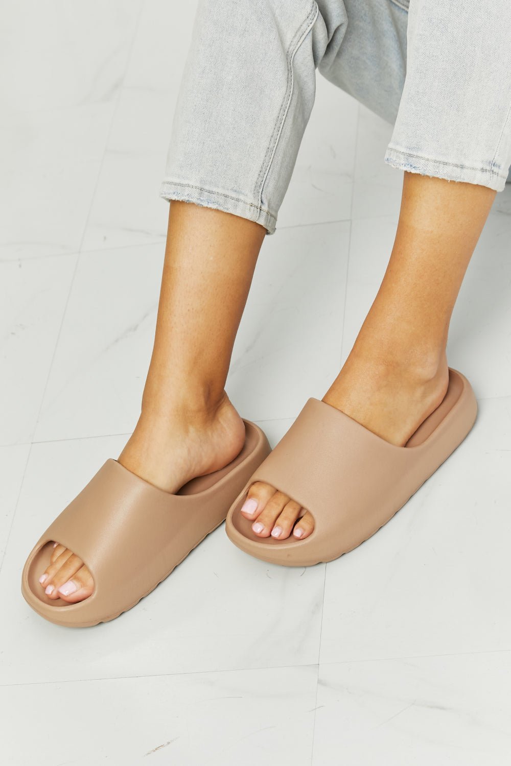 NOOK JOI In My Comfort Zone Slides in Beige - Zen Allure Beauty®️