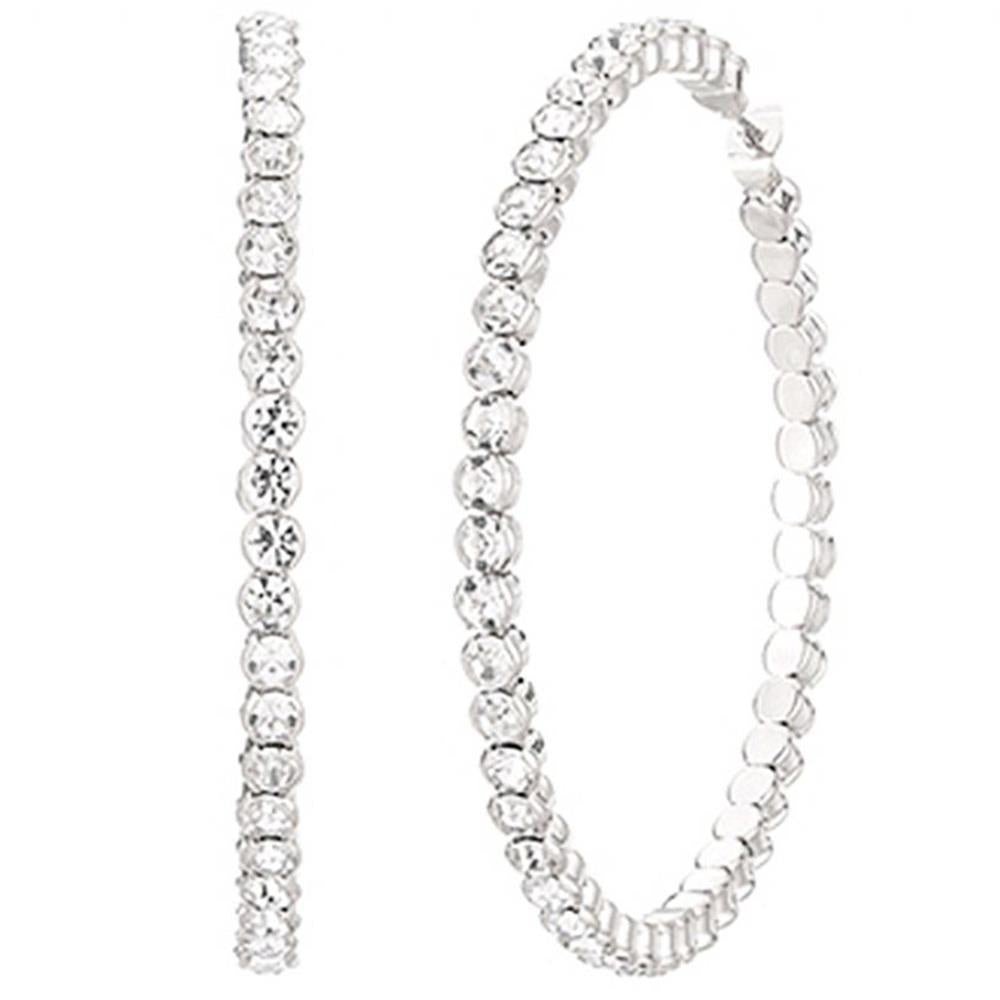 Rhinestone Circle Edge Hoop Earring - Zen Allure Beauty®️