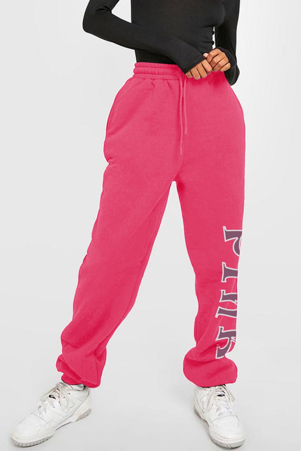 Simply Love Full Size PINK Graphic Sweatpants - Zen Allure Beauty®️