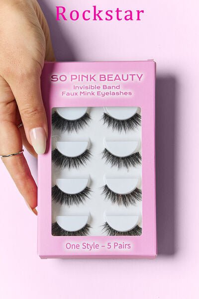 SO PINK BEAUTY Faux Mink Eyelashes 5 Pairs - Zen Allure Beauty®️