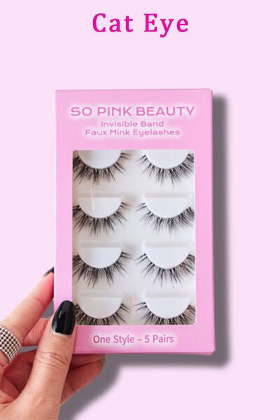 SO PINK BEAUTY Faux Mink Eyelashes 5 Pairs - Zen Allure Beauty®️