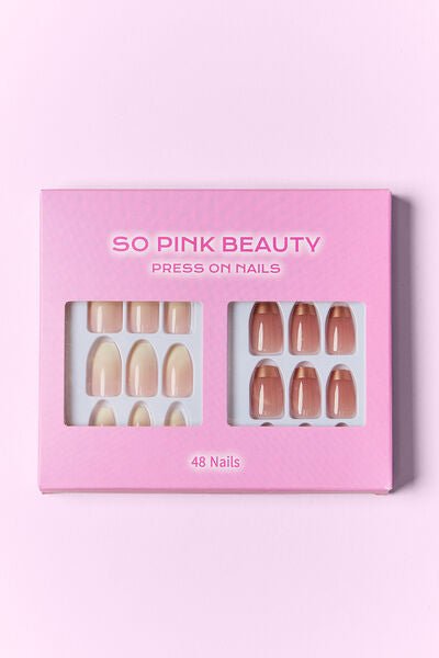 SO PINK BEAUTY Press On Nails 2 Packs - Zen Allure Beauty®️