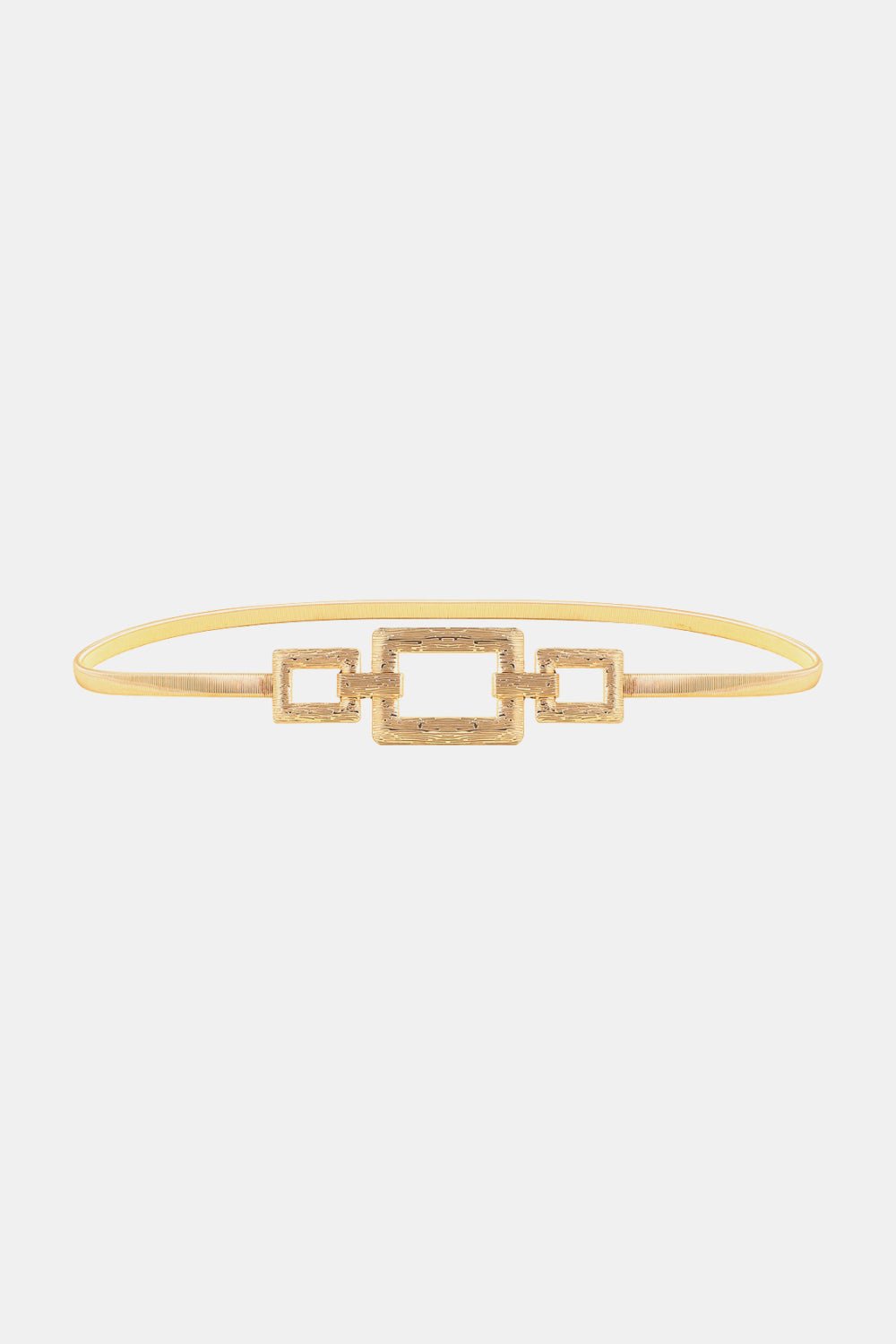 Square Shape Zinc Alloy Buckle Iron Belt - Zen Allure Beauty®️