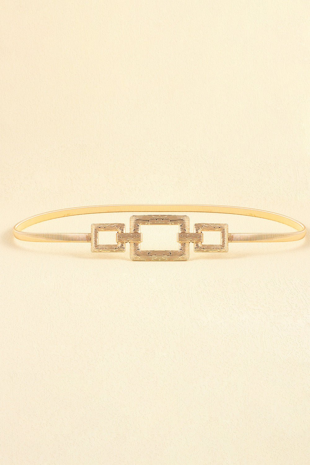 Square Shape Zinc Alloy Buckle Iron Belt - Zen Allure Beauty®️