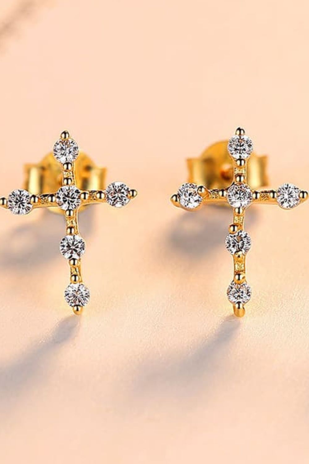 Zircon Cross 925 Sterling Silver Earrings - Zen Allure Beauty®️