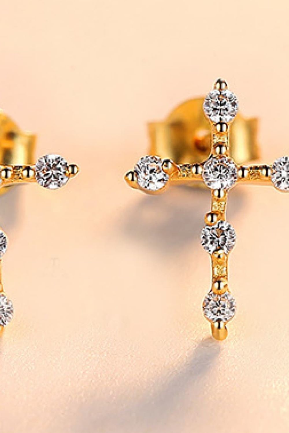 Zircon Cross 925 Sterling Silver Earrings - Zen Allure Beauty®️