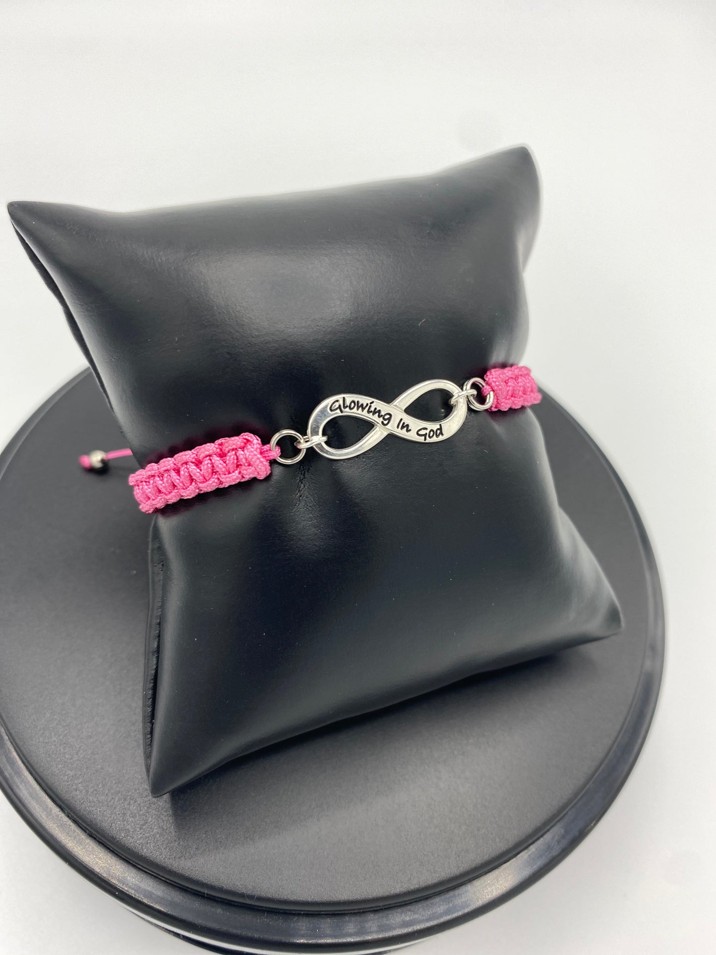 Infinity Charm Bracelet Pink