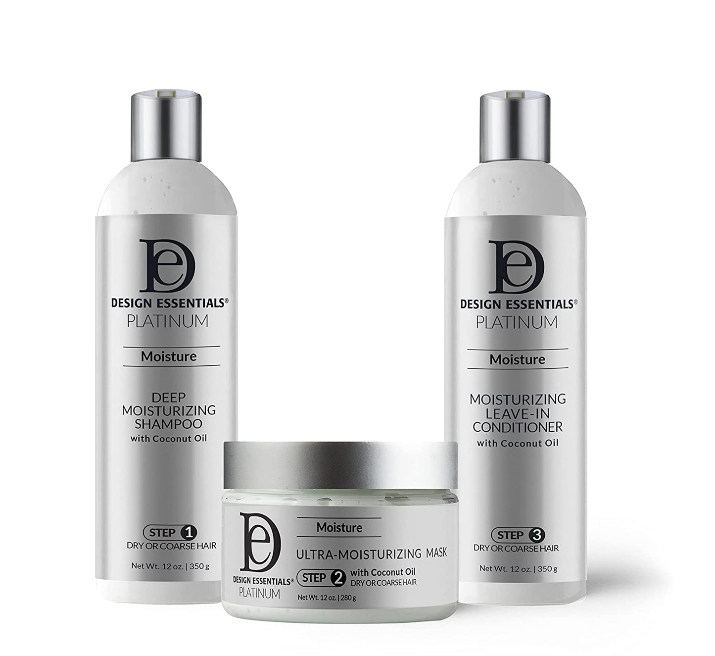 Design Essentials Platinum Deep Moisturizing Shampoo with coconut oil 12oz.