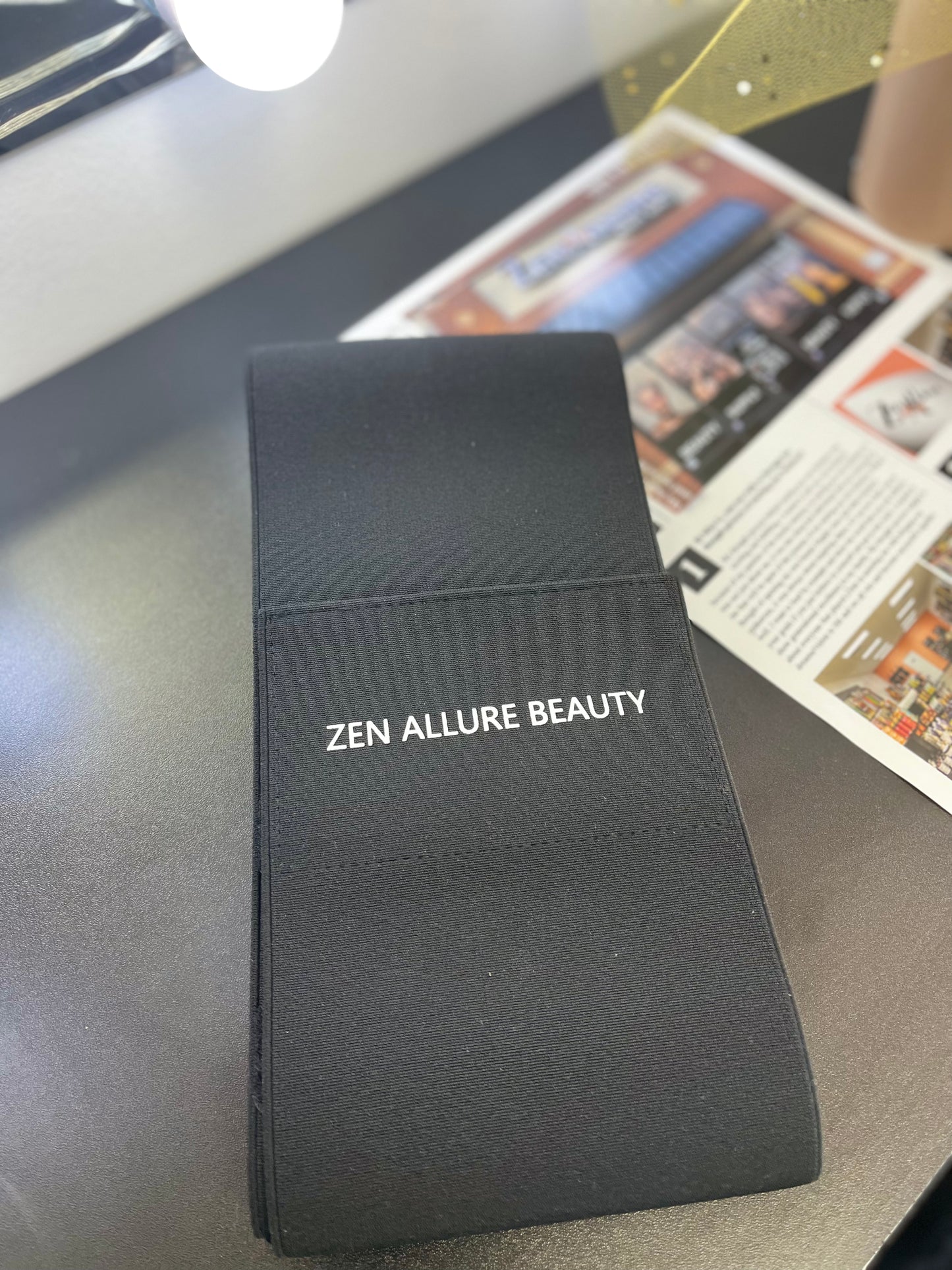 zen allure beauty snatch bandage waist trainer wrap black