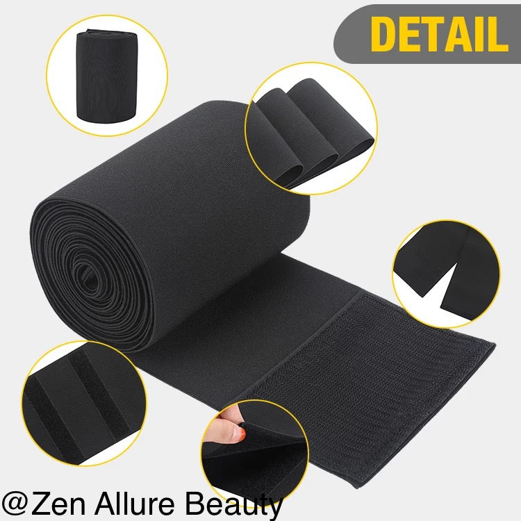 Zen Allure Beauty®️ Snatch Bandage Waist Trainer Wrap - Black (Shapewear)