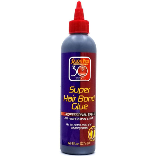 Salon Pro 30 Sec. Super Hair Bond Glue Professional Speed, 8oz
